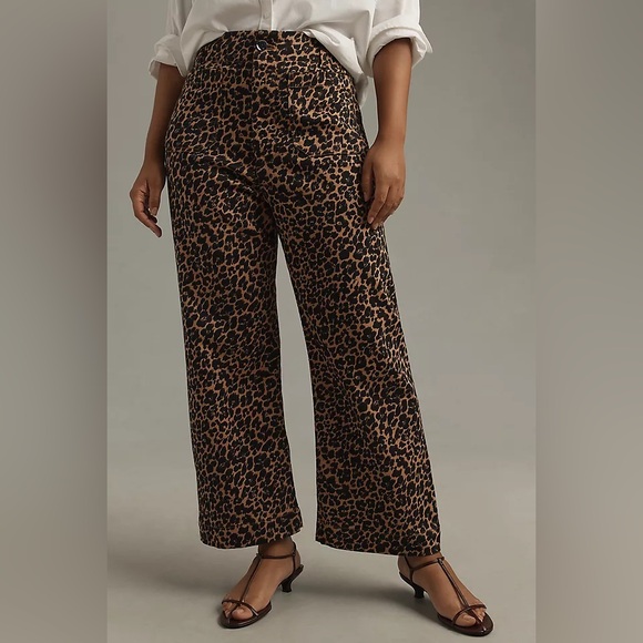 Anthropologie Pants - Colette Crop High Rise Wide Leg Pant